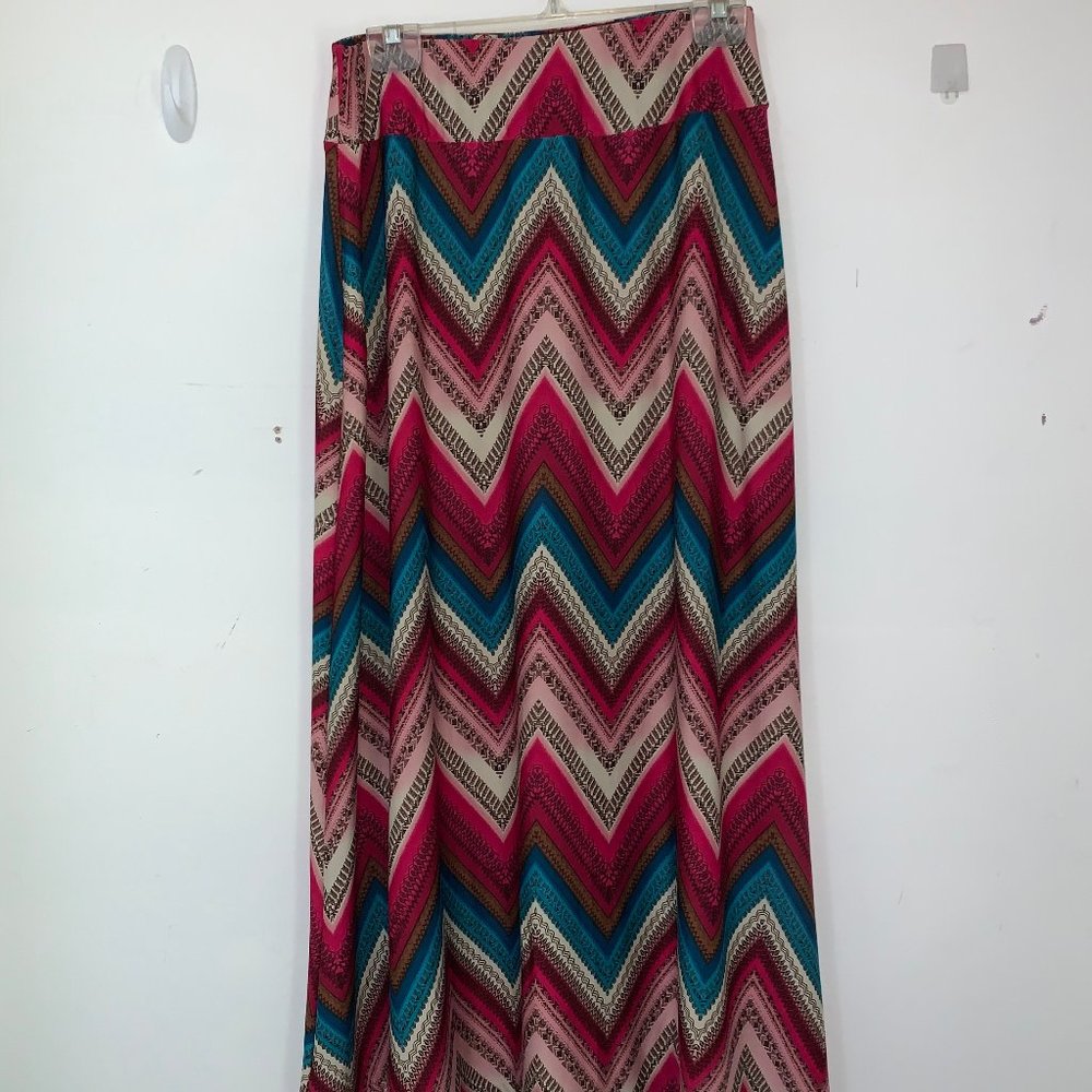 Studio JPR Petite Boho Zigzag Maxi Skirt - Small - Gently Used Bohemian